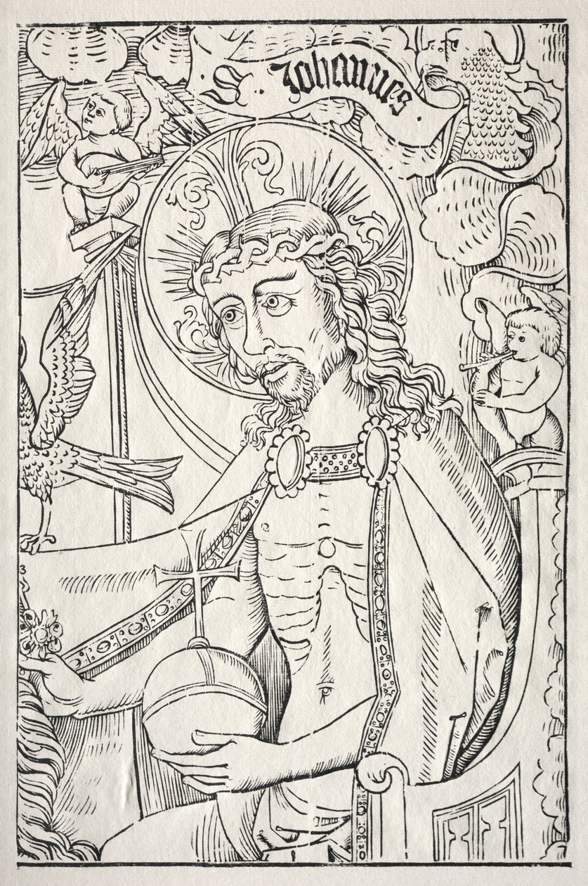 Kristus puolipitkänä, n. 1480. tekijältä Unbekannt