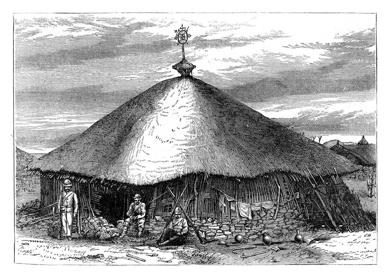 Magdalan kirkko, Theodoresin hauta, Etiopia, 1868 1800-luvun loppu tekijältä Unbekannt