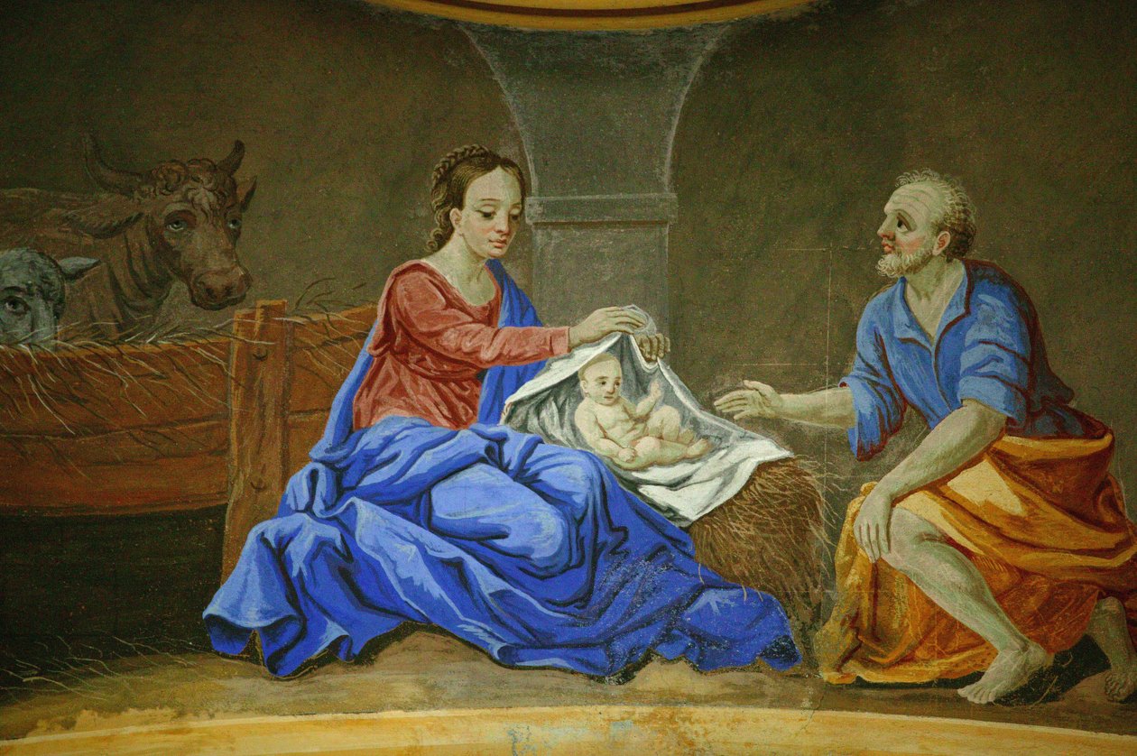 Saint-Nicolas de Verocen kirkko. Syntymä Saint Nicolas de Veroce Ranska tekijältä Unbekannt