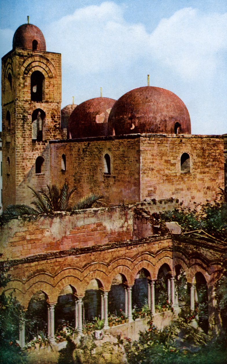 San Giovanni degli Eremiti kirkko, Palermo, Sisilia, Italia, c1923 tekijältä Unbekannt