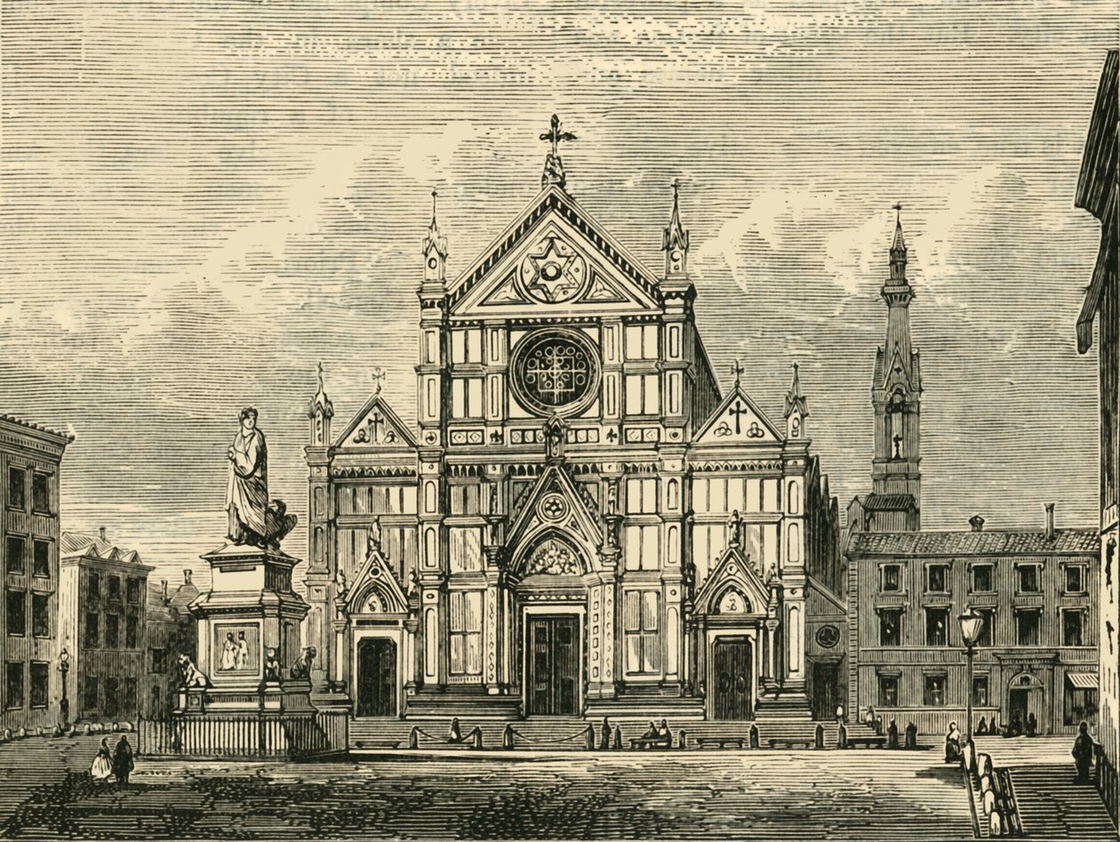 Santa Crocen kirkko, Firenze, 1890. tekijältä Unbekannt