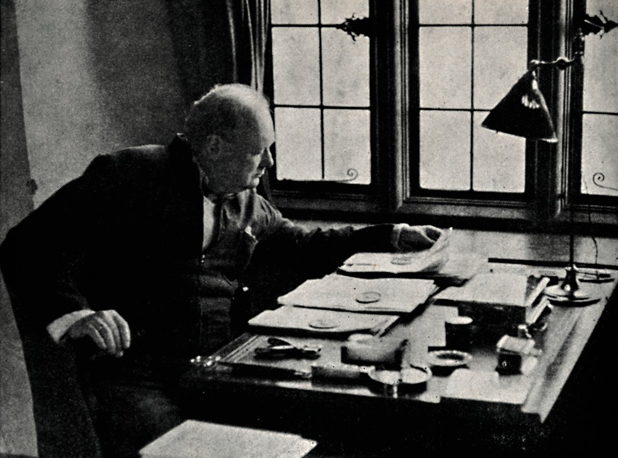Churchill työssä, 1940-luku, 1945. tekijältä Unbekannt