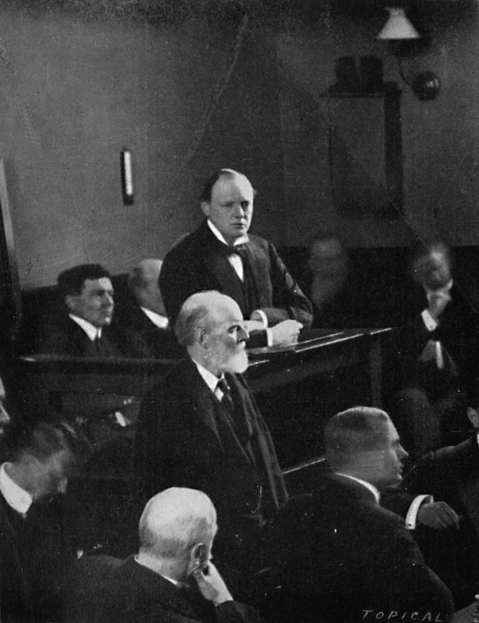 Churchill todistaa Sidney Streetin tapauksesta, 1911, 1945 tekijältä Unbekannt