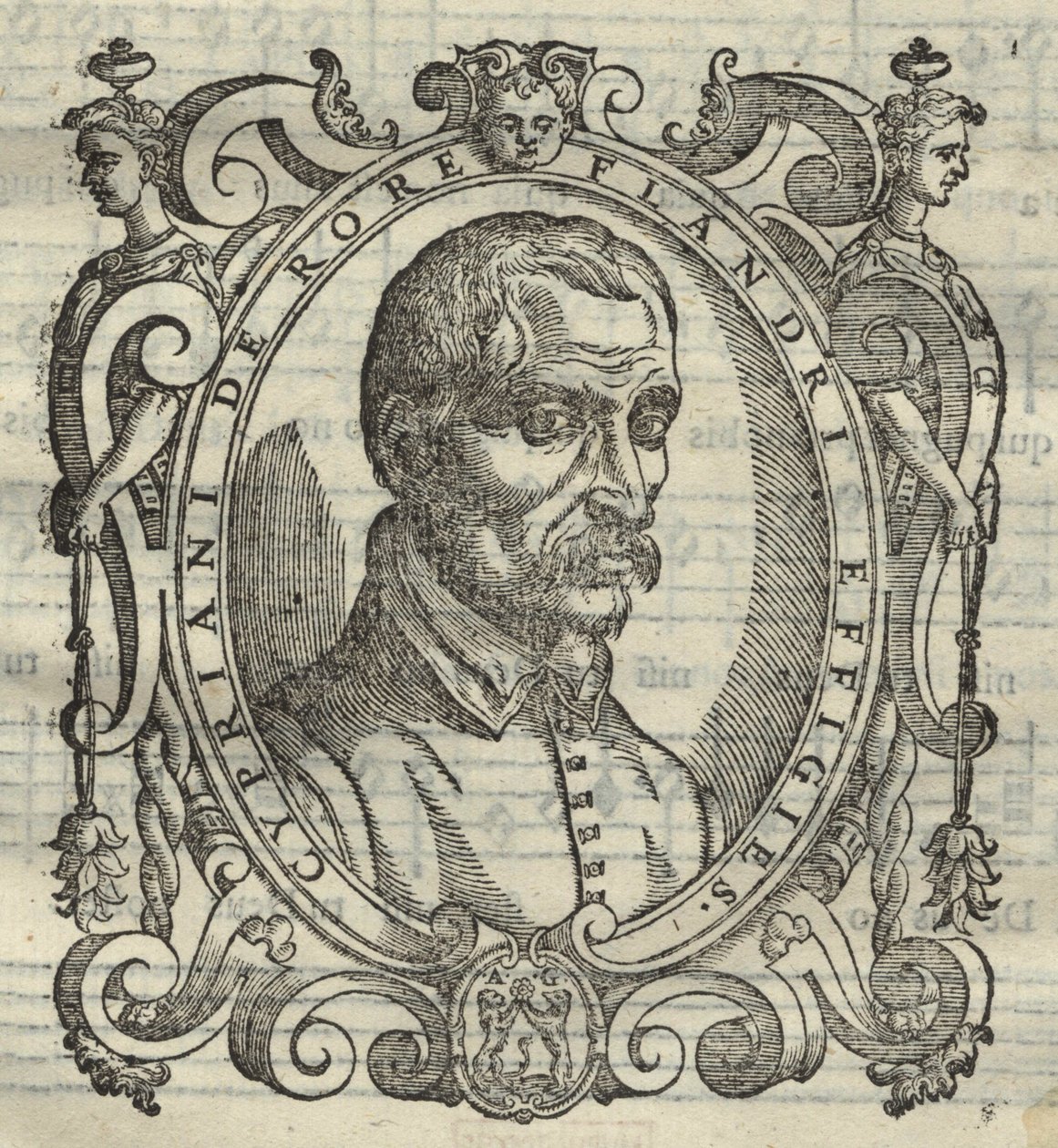 Cipriano de Rore 151516-1565, kirjoittaja Cyprian de Rore Sacrae Cantiones, 1584 tekijältä Unbekannt