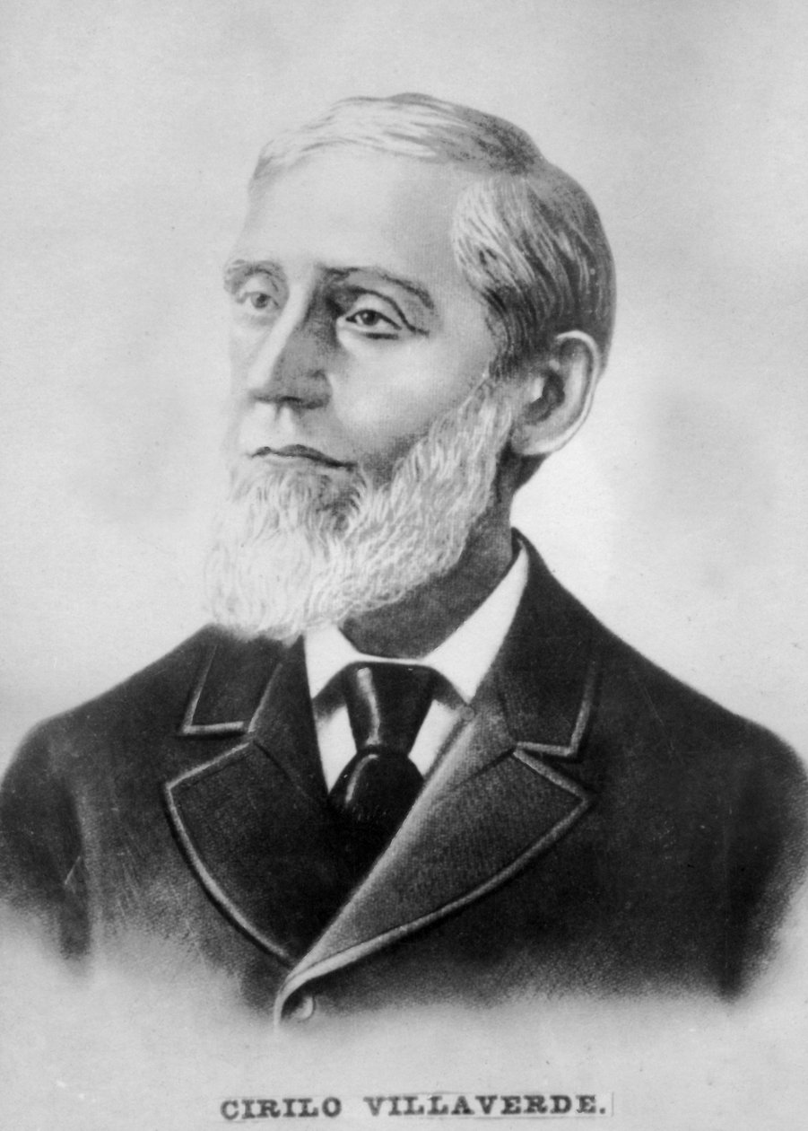 Cirilo Villaverde, kuubalainen runoilija, kirjailija, toimittaja ja vapaustaistelija, v. 1910 tekijältä Unbekannt