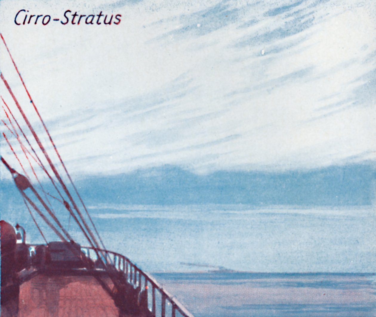 Cirro-Stratus - Kymmeniä tärkeimmistä pilvimuodoista taivaalla, 1935 tekijältä Unbekannt