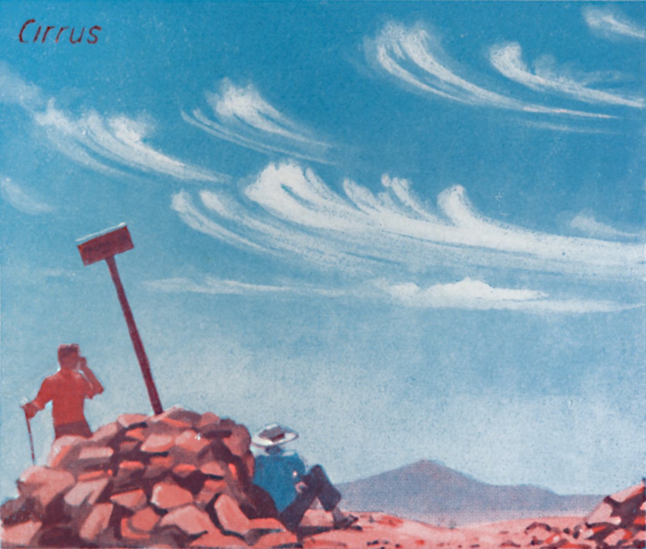 Cirrus - Kymmeniä tärkeimmistä pilvimuodoista taivaalla, 1935 tekijältä Unbekannt
