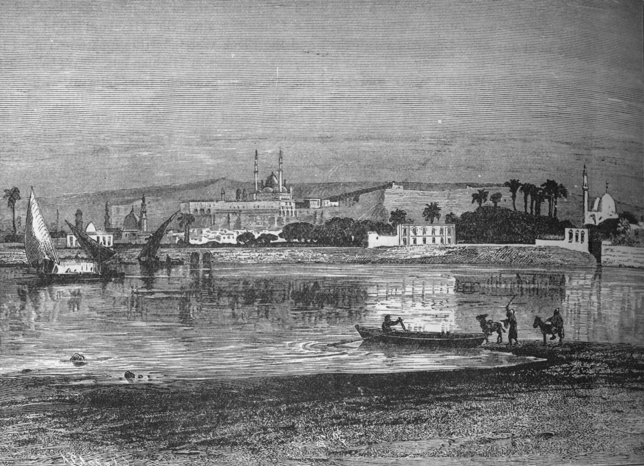 Citadel Kairossa, Niililtä, vuodelta 1882 tekijältä Unbekannt