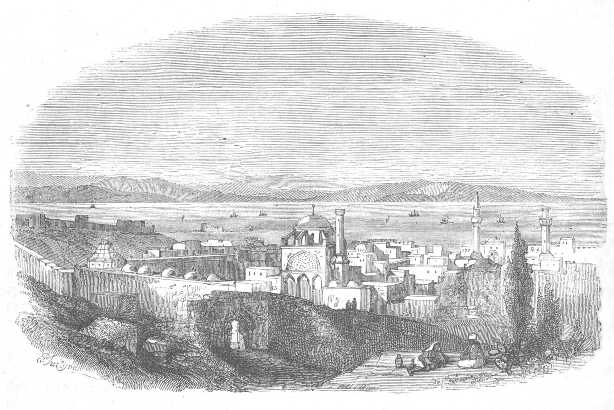 City and Bay of Acre, 1880 tekijältä Unbekannt