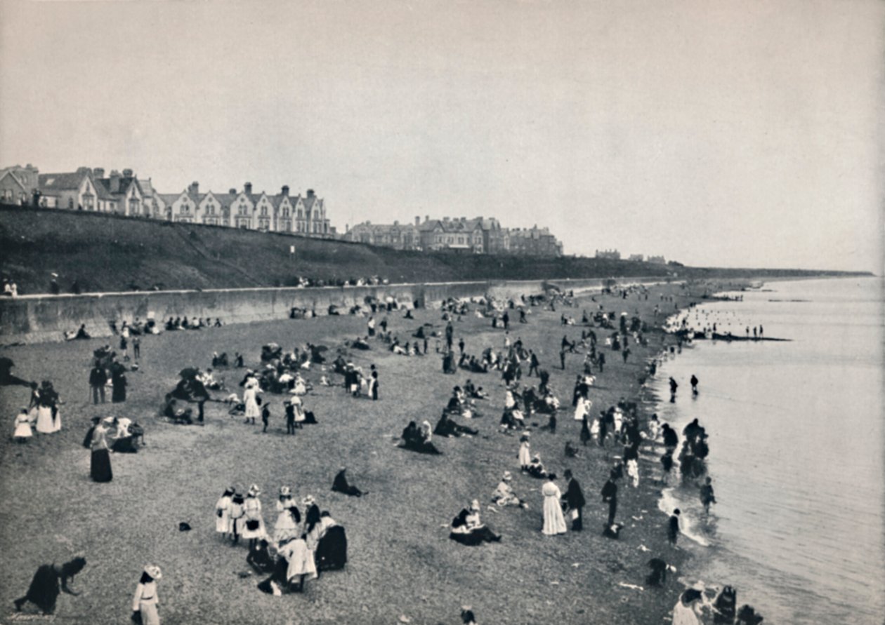 Clacton-On-Sea - Rannalla, 1895 tekijältä Unbekannt