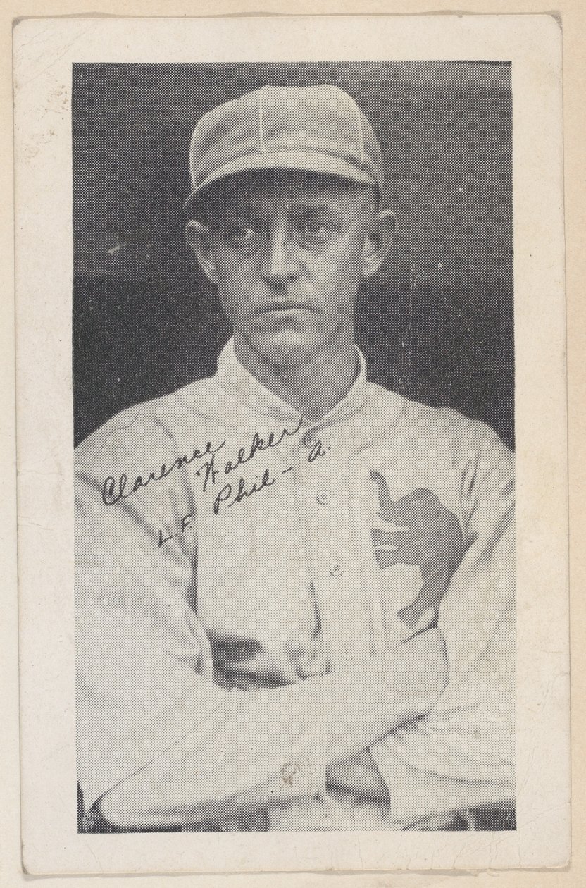 Clarence Walker, L.F. Phil - A., baseball-nauhakorteista W575-2, n. 1921-22. tekijältä Unbekannt