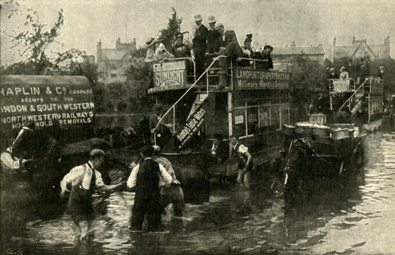 Clarendon Road, Southsea, Ukkosmyrskyn jälkeen, 1901. tekijältä Unbekannt