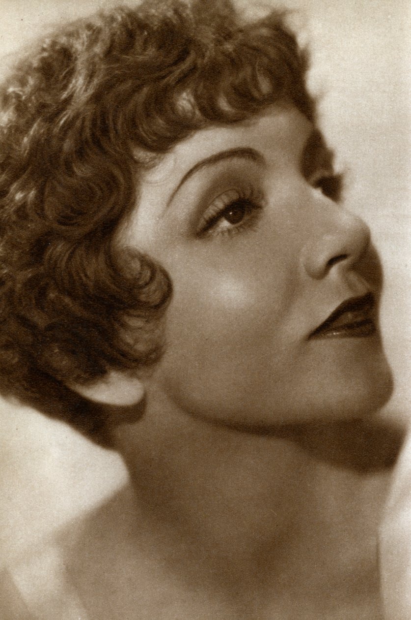 Claudette Colbert, ranskalais-amerikkalainen näyttelijä, 1933 tekijältä Unbekannt