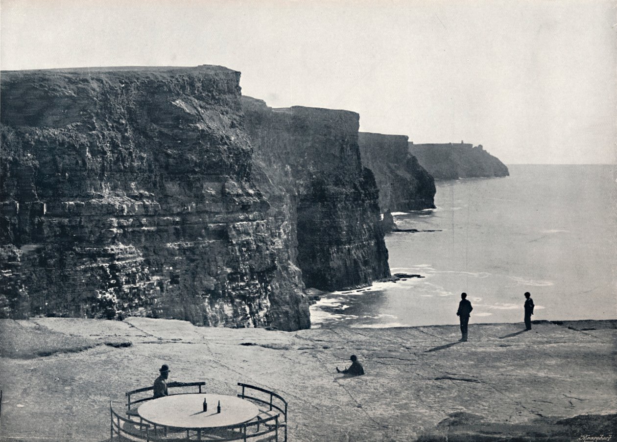 Cliffs of Moher - Näyttävä rannikkokohtaus, 1895 tekijältä Unbekannt