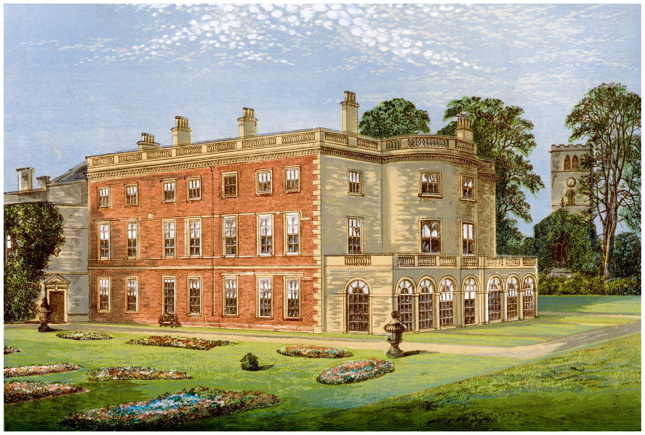 Clifton Hall, Nottinghamshire, Baronet Cliftonin koti, vuodelta 1880 tekijältä Unbekannt