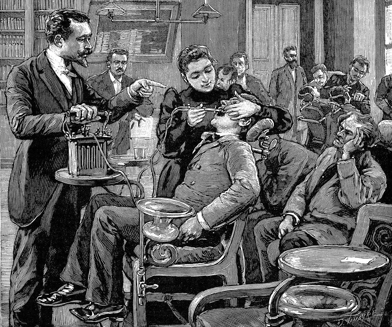 Hammaslääketieteen koulun klinikka, Pariisi, 1892 tekijältä Unbekannt