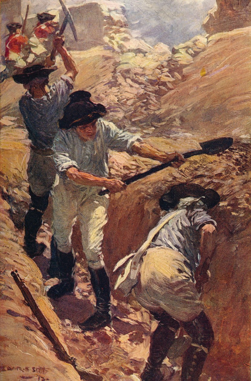 Clive in the Trenches at Arcot, 1751 c1912 tekijältä Unbekannt