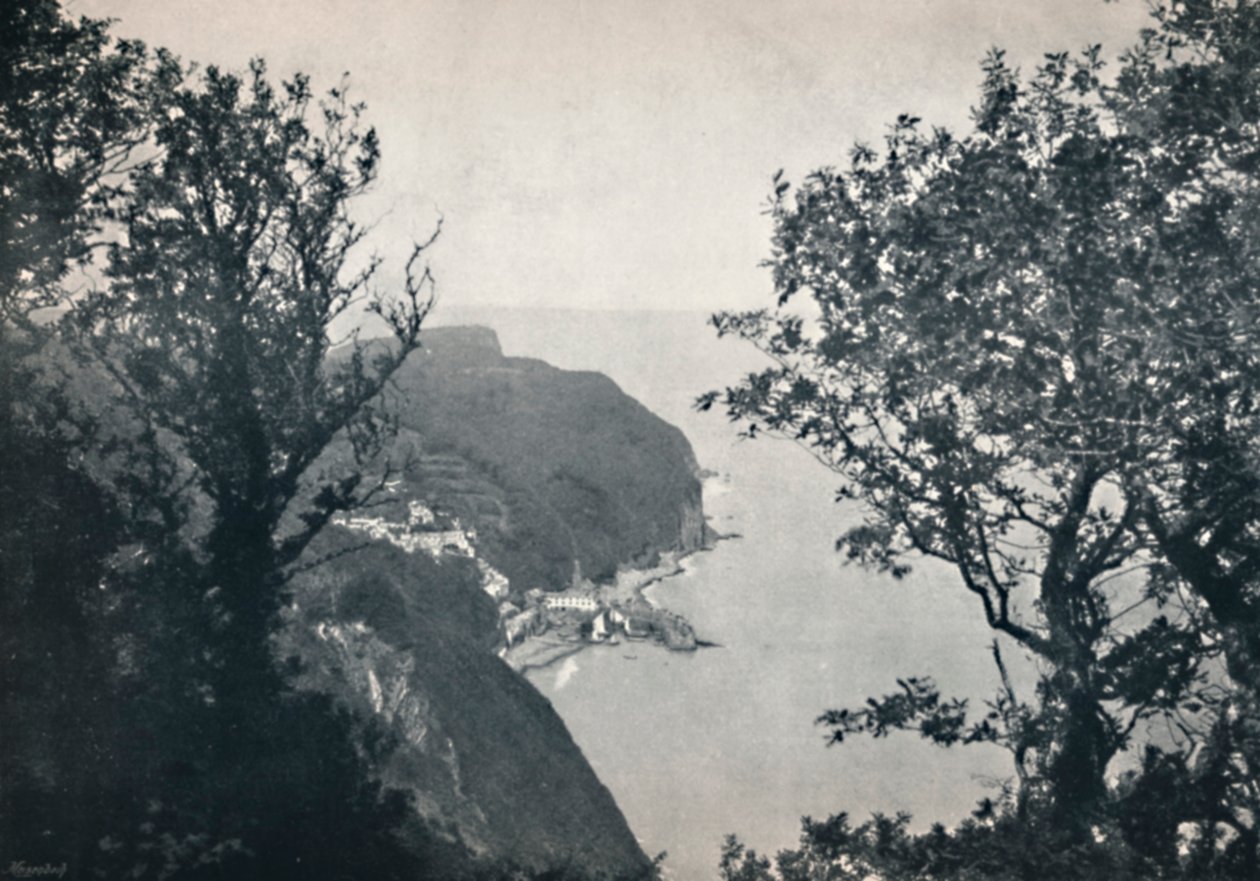 Clovelly - Näkymä Hobby Drivesta, 1895 tekijältä Unbekannt