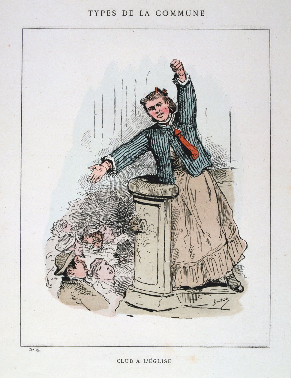 Kirkon klubi, Pariisin kommuuni, 1871. tekijältä Unbekannt