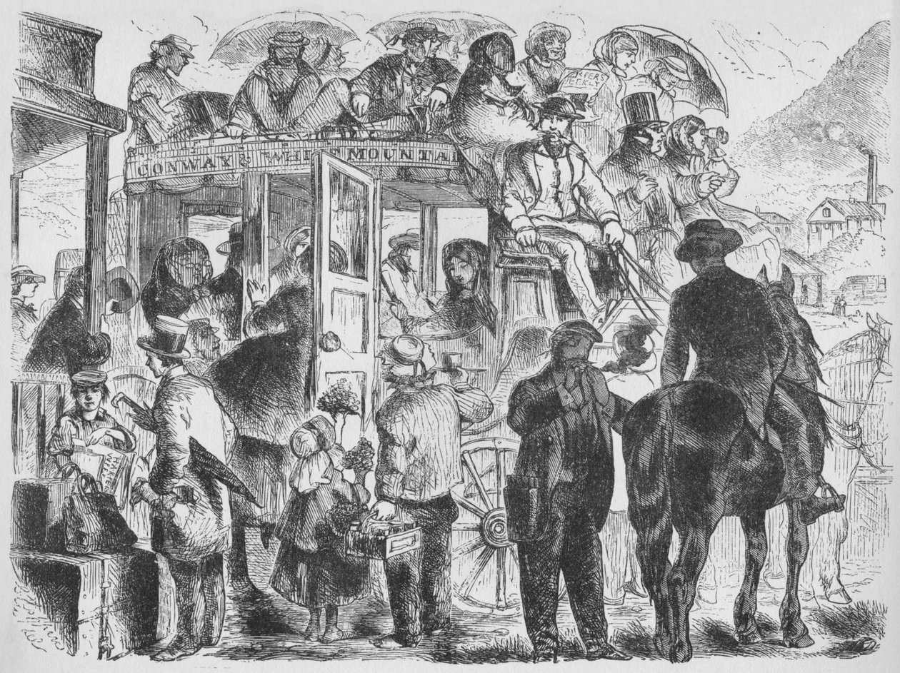 Linja-autot lomakohteisiin ja hotelleihin, c1859, 1938 tekijältä Unbekannt