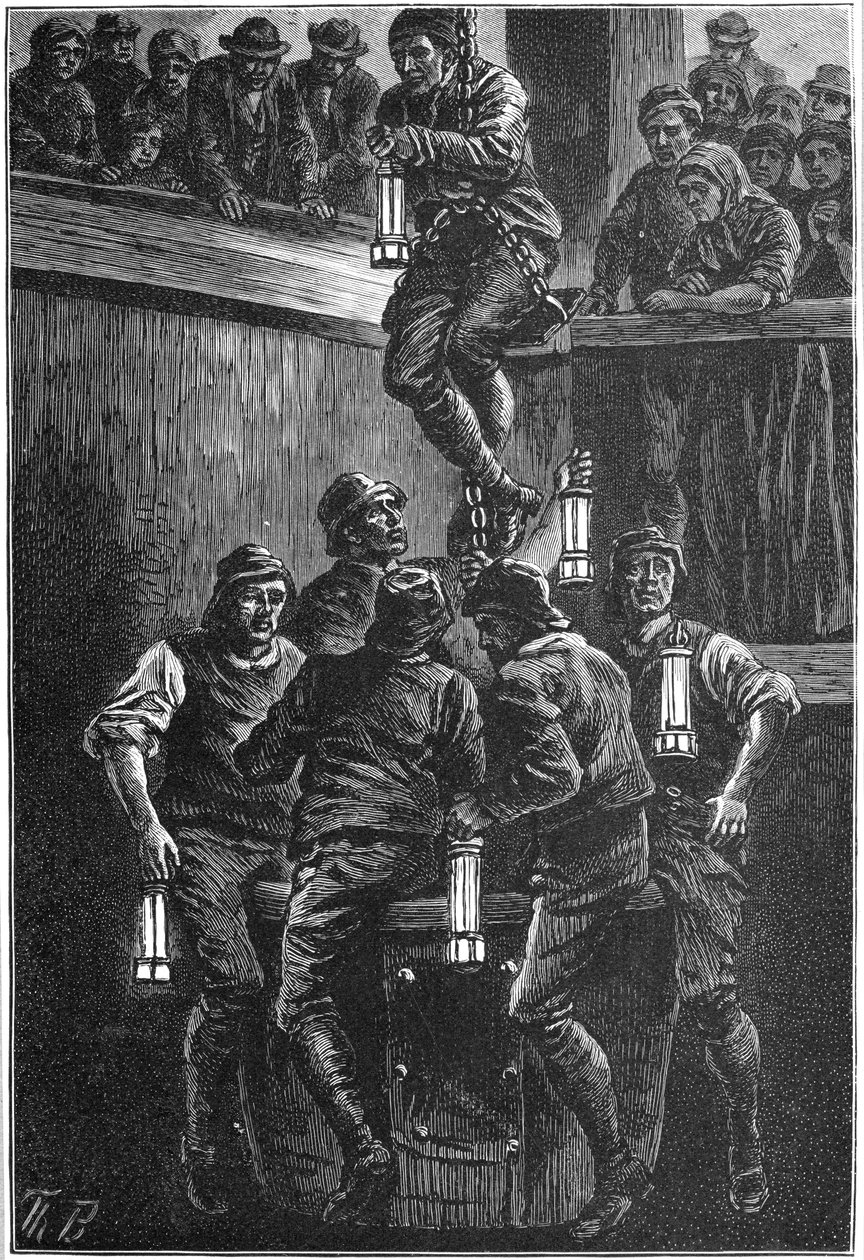 Hiilikaivosonnettomuus, Seaham Colliery, County Durham, 1880 c1895 tekijältä Unbekannt