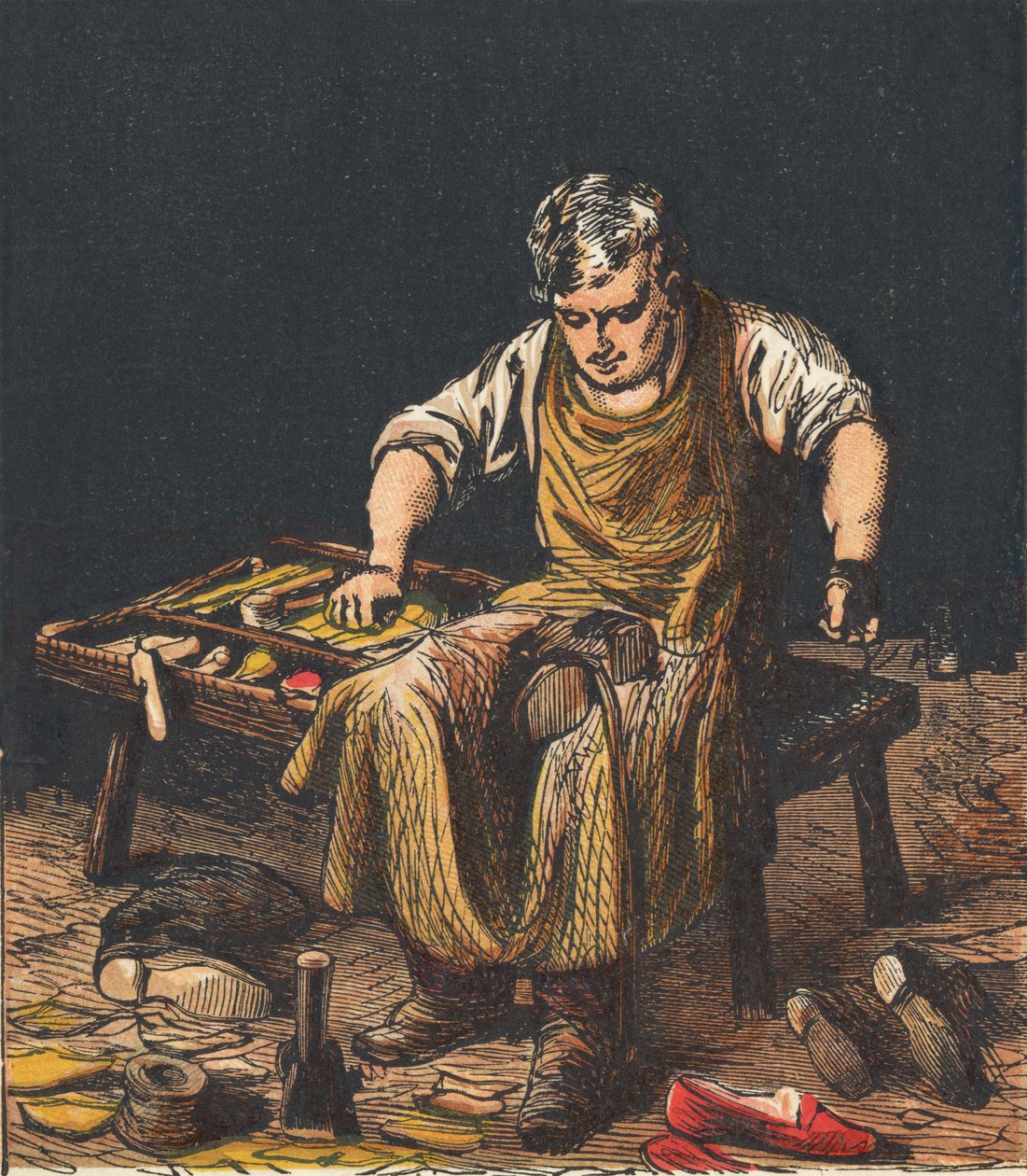 Suutarin korjaussaappaat, 1867. tekijältä Unbekannt