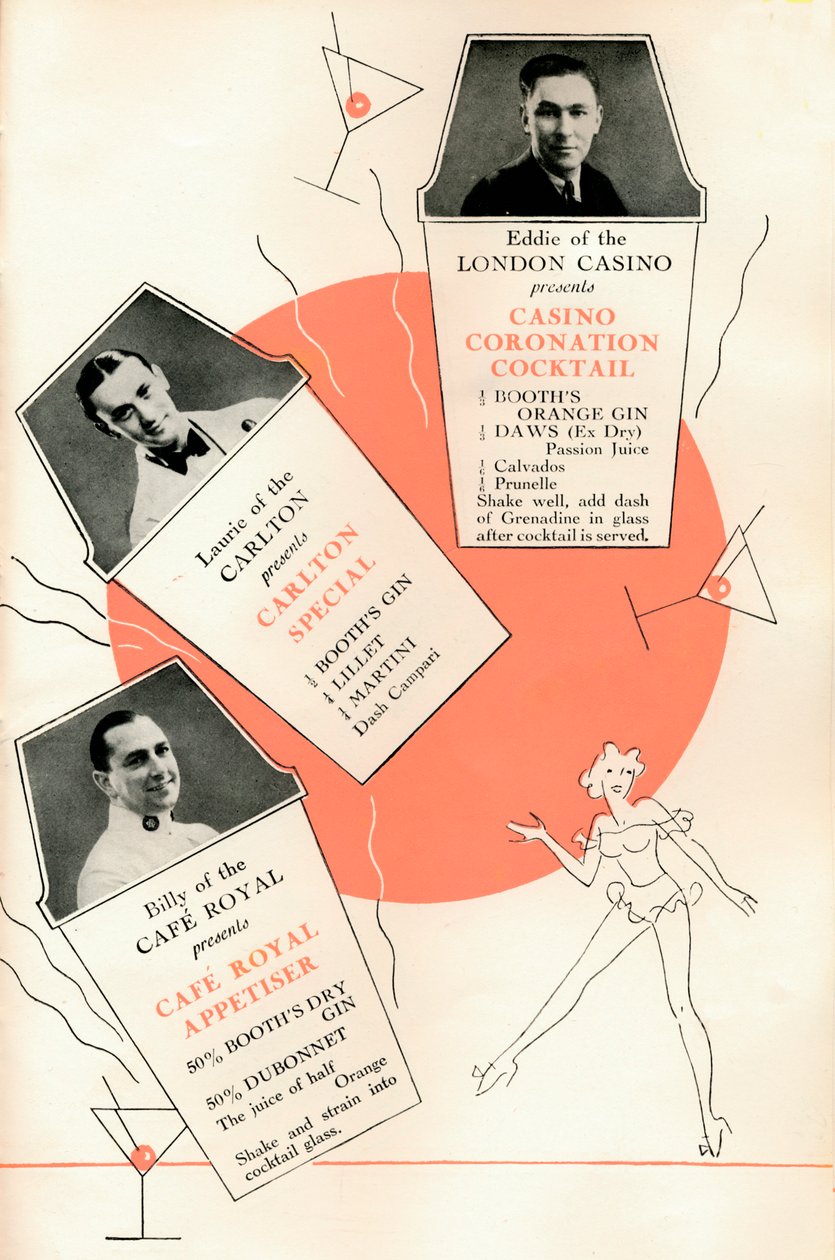 Cocktailreseptejä, 1935 1935. tekijältä Unbekannt