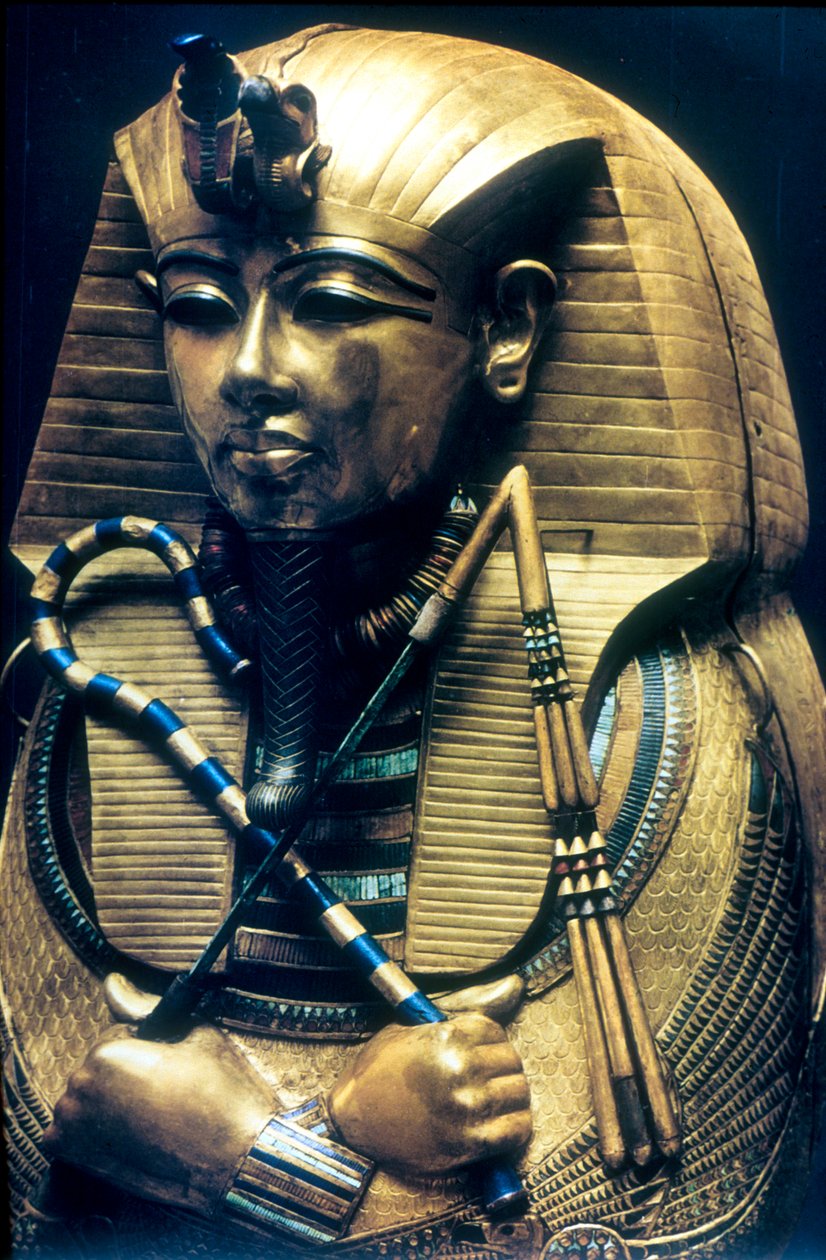 Muinaisen Egyptin faaraon Tutankhamonin arkku, n. 1325 eaa tekijältä Unbekannt