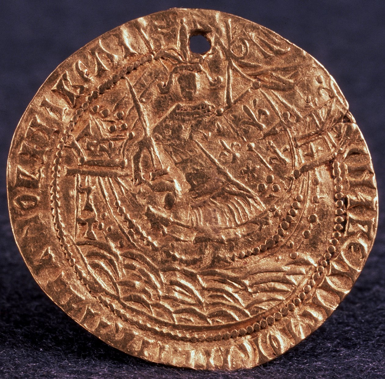 Tsaari Ivan III:n kolikon Korabelnik Kääntöpuoli: Hallitsija aluksellaan, 1471-1490 tekijältä Unbekannt