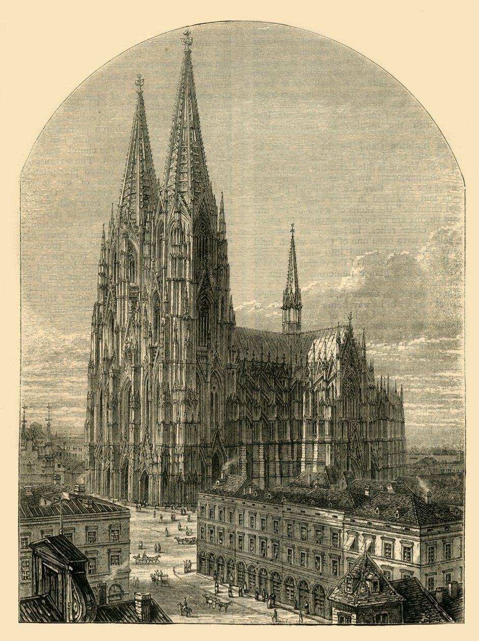 Kölnin tuomiokirkko valmistuneena, 1881. tekijältä Unbekannt