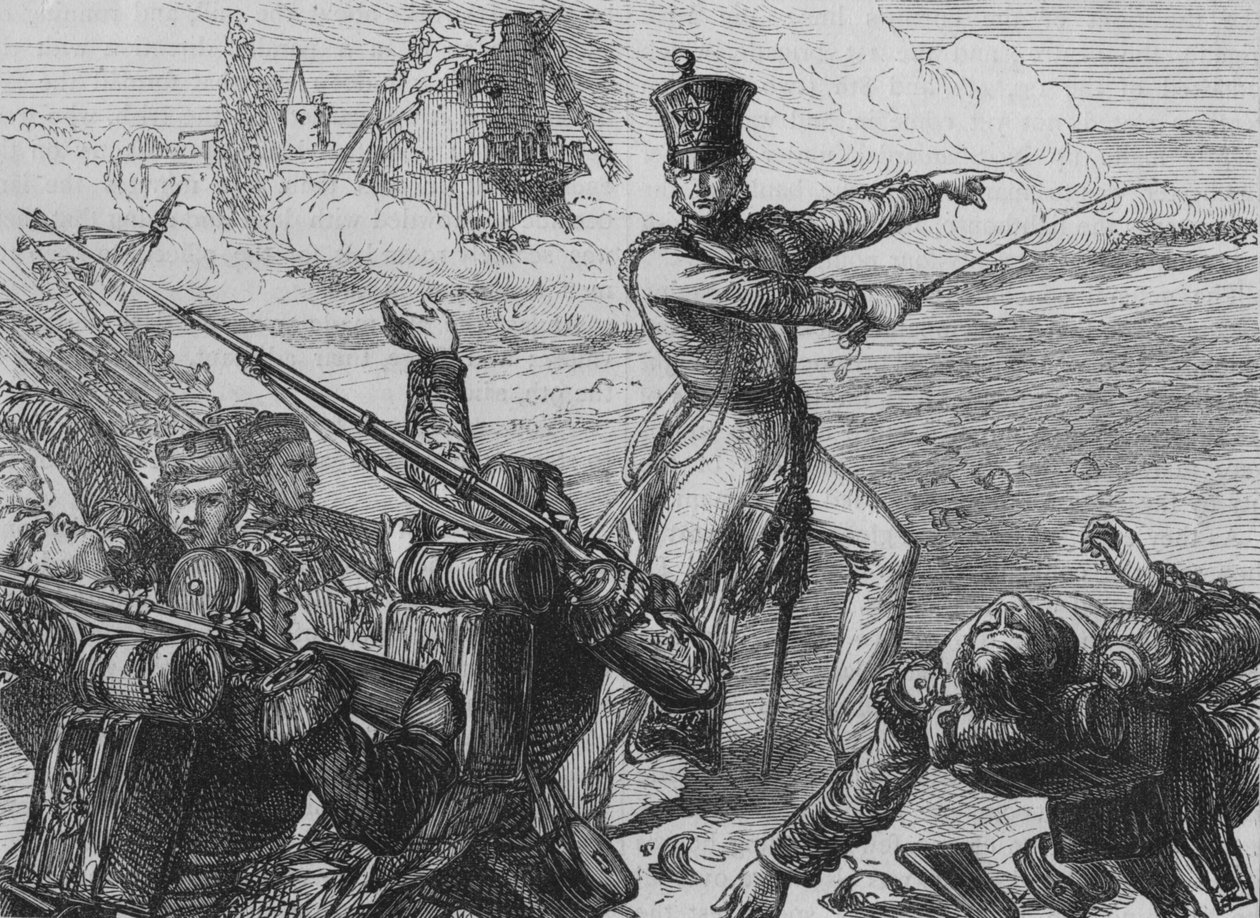 Eversti Fitzgeralds Charge San Sebastianissa, 1880 tekijältä Unbekannt