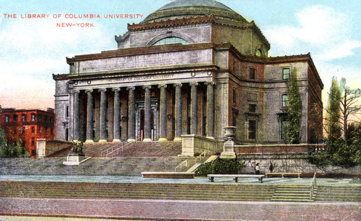 Columbian yliopiston kirjasto, New York, USA, 1900-luku tekijältä Unbekannt