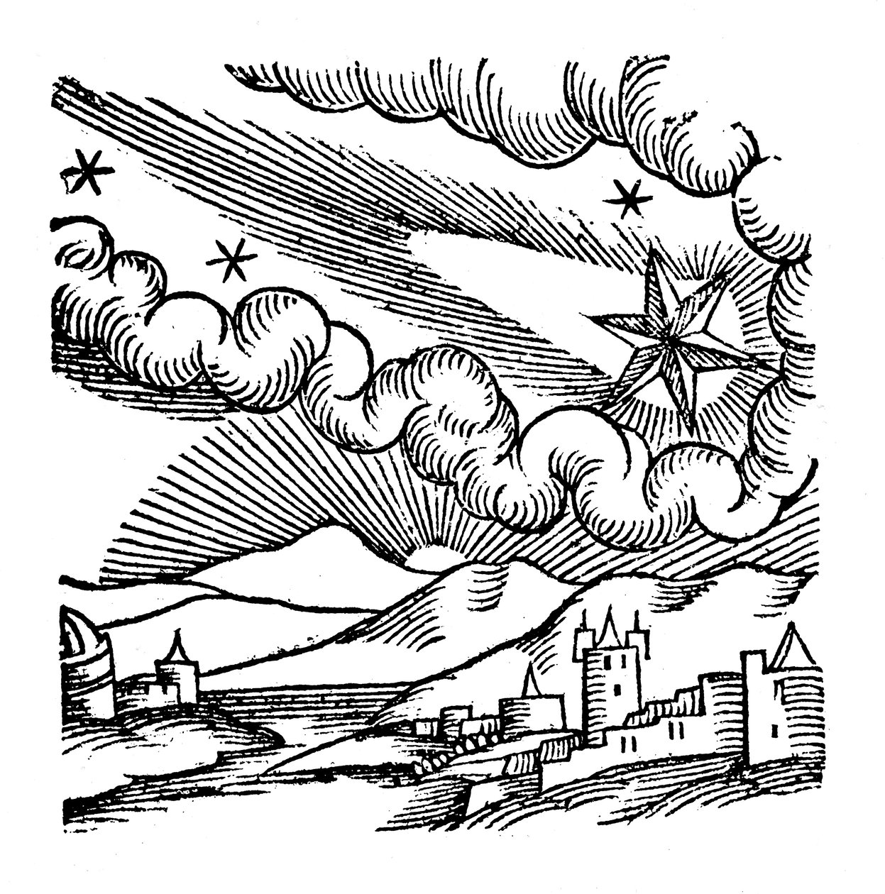 Komeetta 1456 Halley, 1557 tekijältä Unbekannt