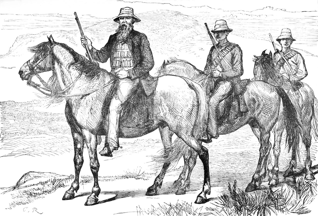 Komentaja Piet Uys, Transvaal Mounted Volunteers, c1880 tekijältä Unbekannt