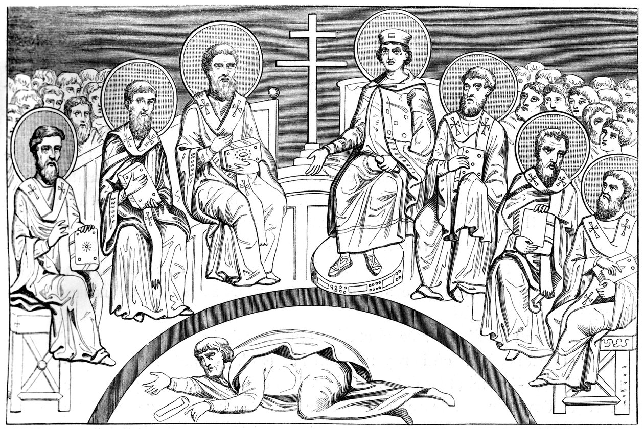 Nizzan toisen kirkolliskokouksen muistopäivä 9.-10. vuosisadalla 1849 tekijältä Unbekannt