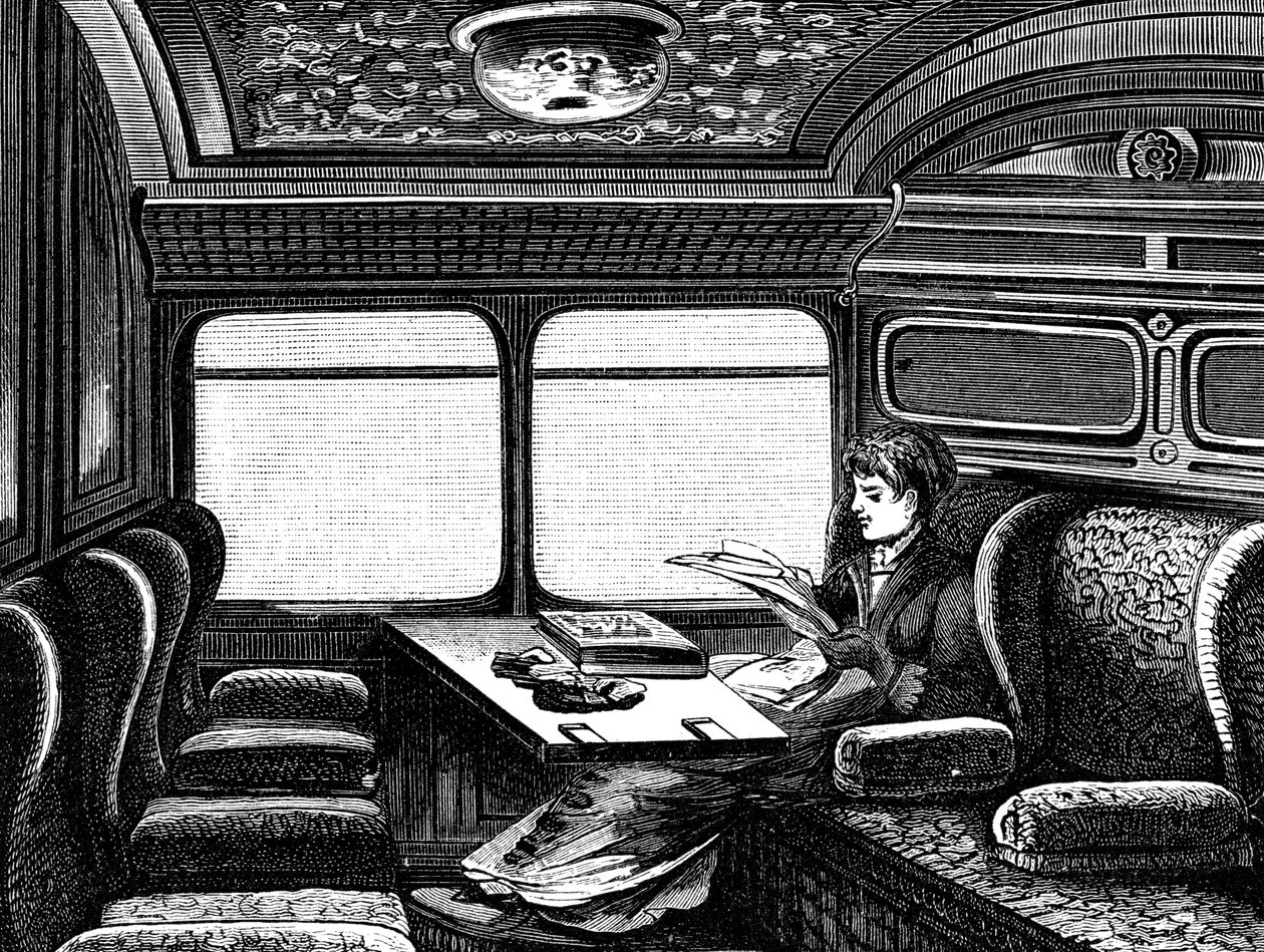 Orient Expressin lokero varattu naisille, c1895 tekijältä Unbekannt