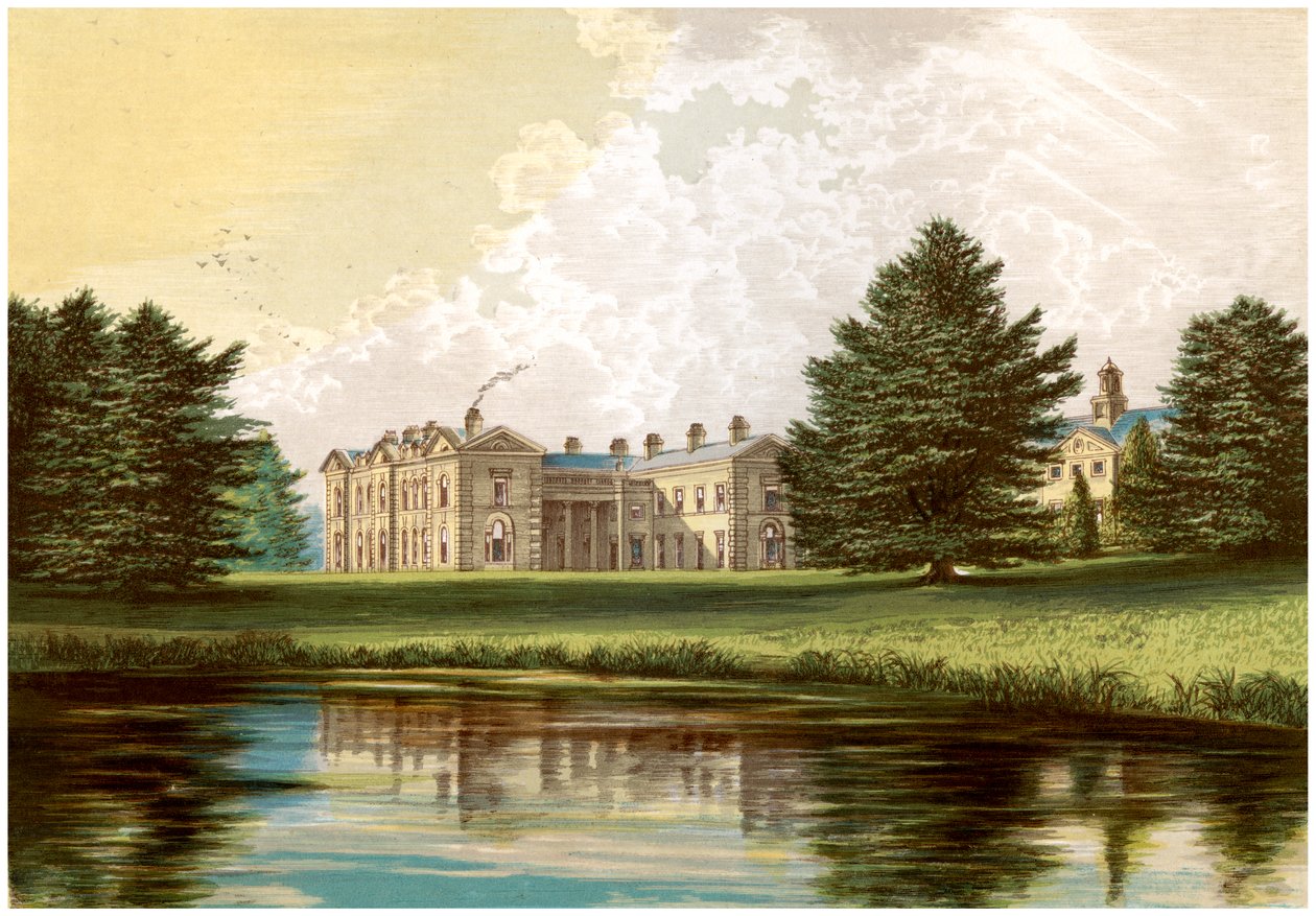 Compton Verney, Warwickshire, Lord Willoughby de Broken koti, vuosi 1880 tekijältä Unbekannt