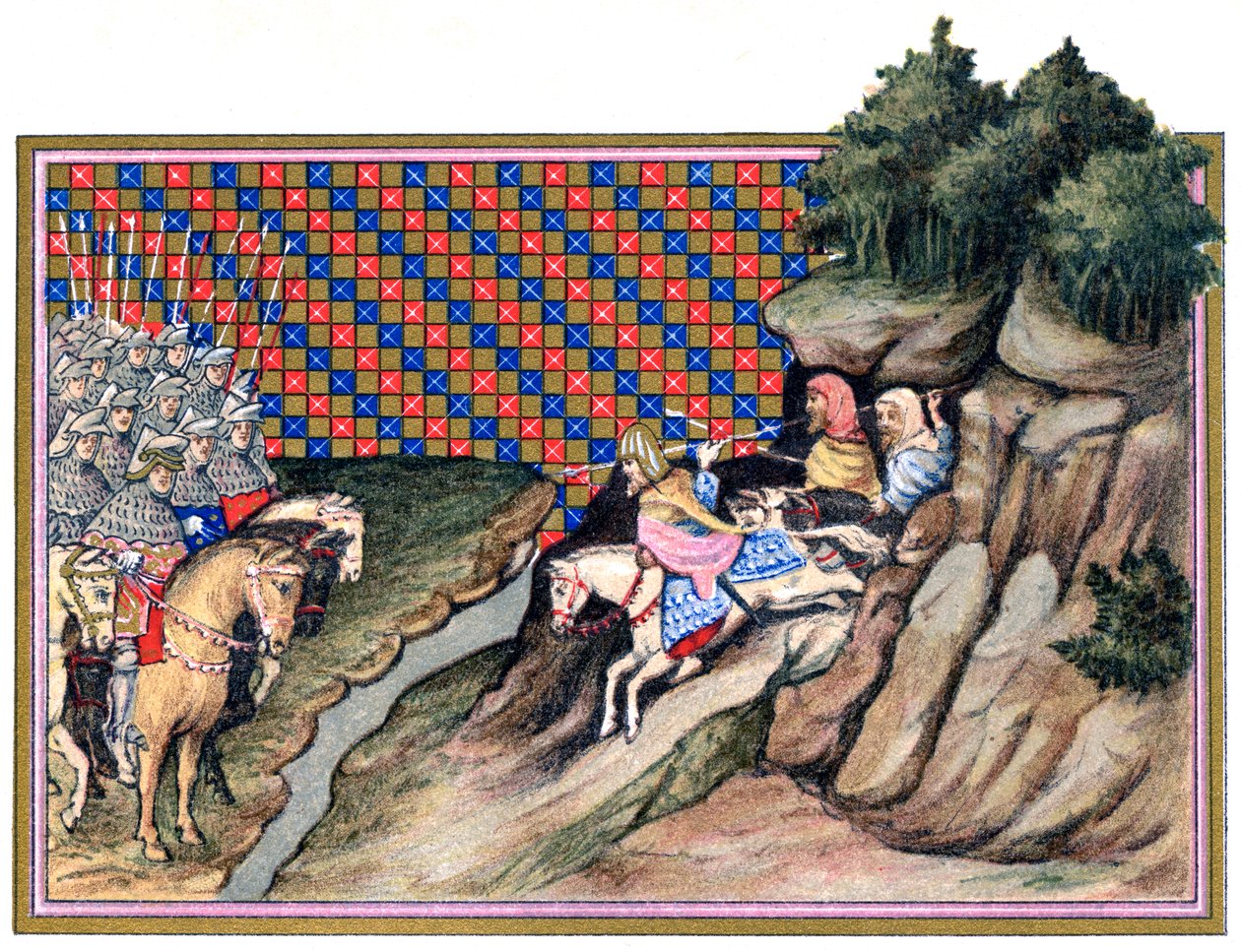 Earl of Gloucesterin ja irlantilaisen päällikön Richard II:n konferenssi Irlannissa, 1399, 18 tekijältä Unbekannt