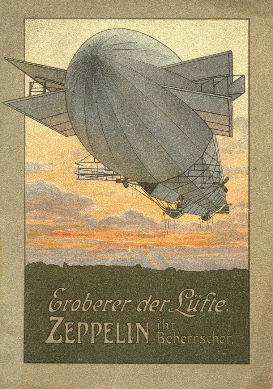 Ilman valloittaja. Zeppelin, 1916 tekijältä Unbekannt