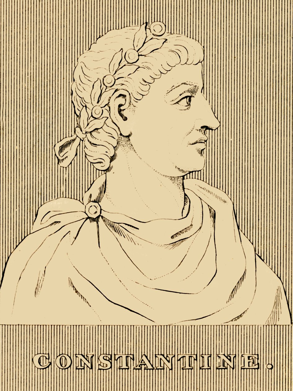 Konstantinus, 272-337 jKr., 1830. tekijältä Unbekannt