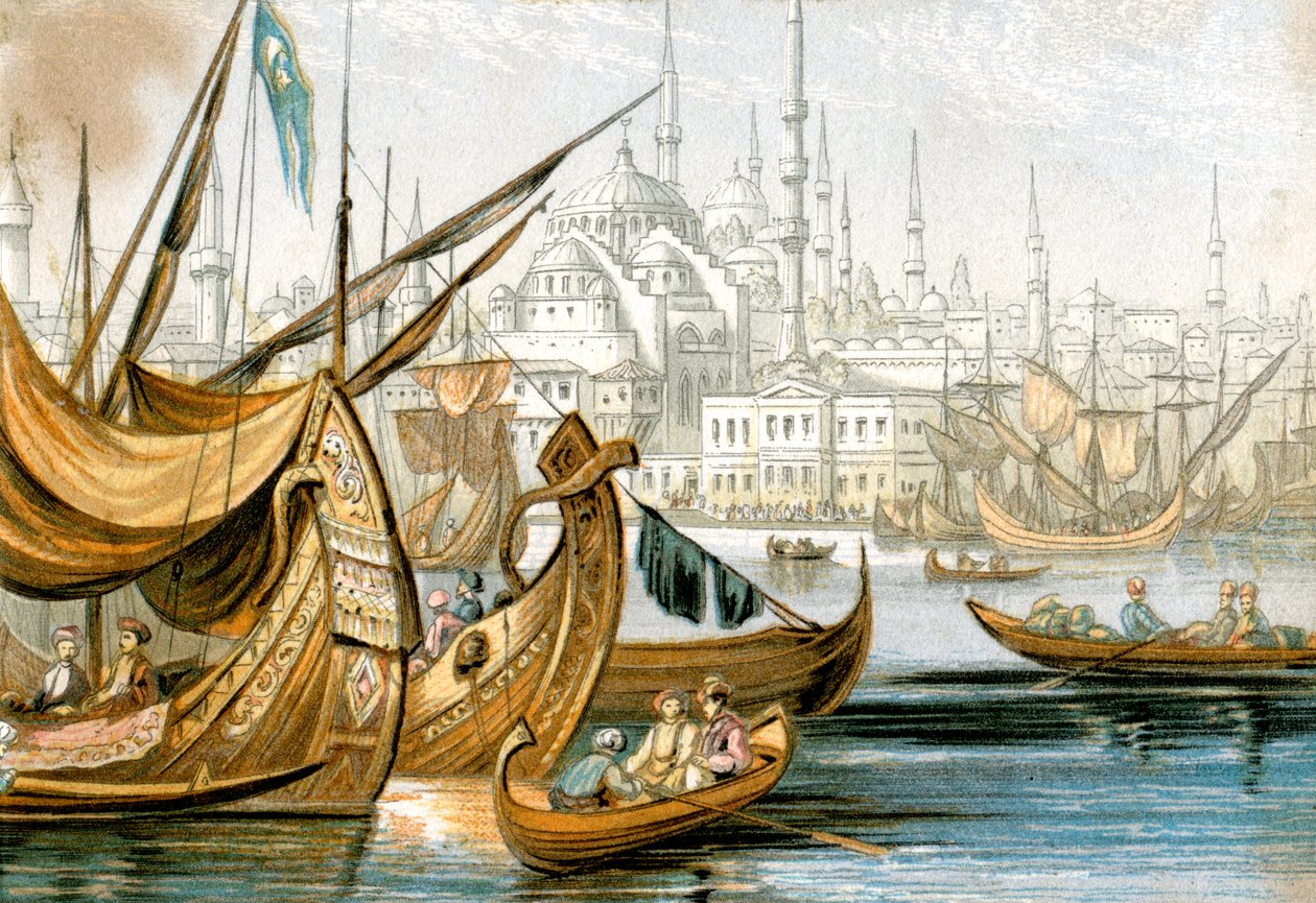 Konstantinopoli, Turkki, 1800-luku tekijältä Unbekannt