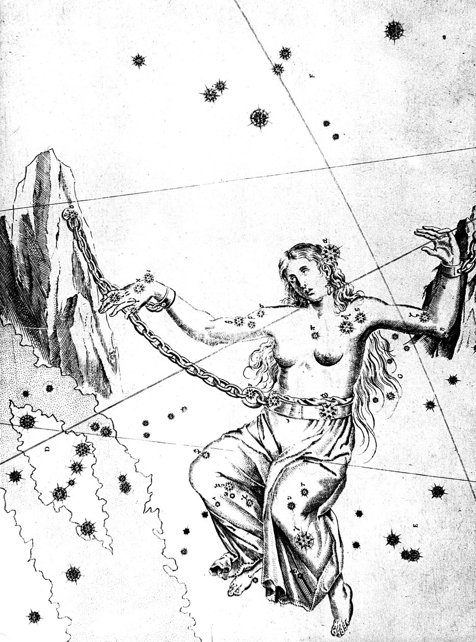 Andromedan tähdistö, 1723 tekijältä Unbekannt