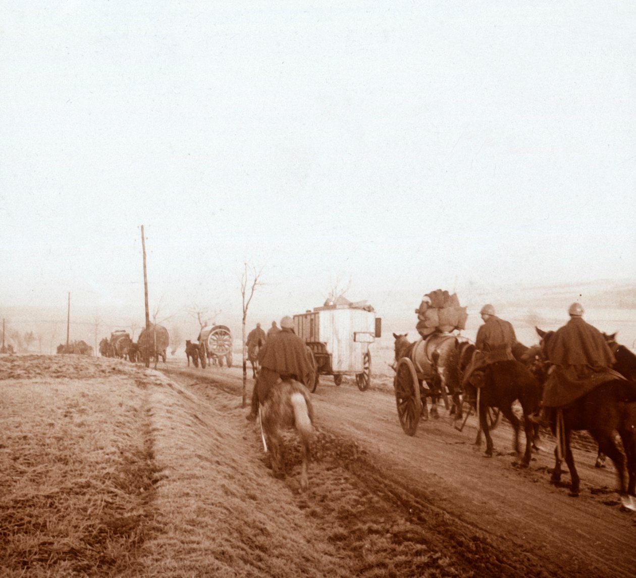 Saattue, Genicourt, Pohjois-Ranska, 1916 tekijältä Unbekannt