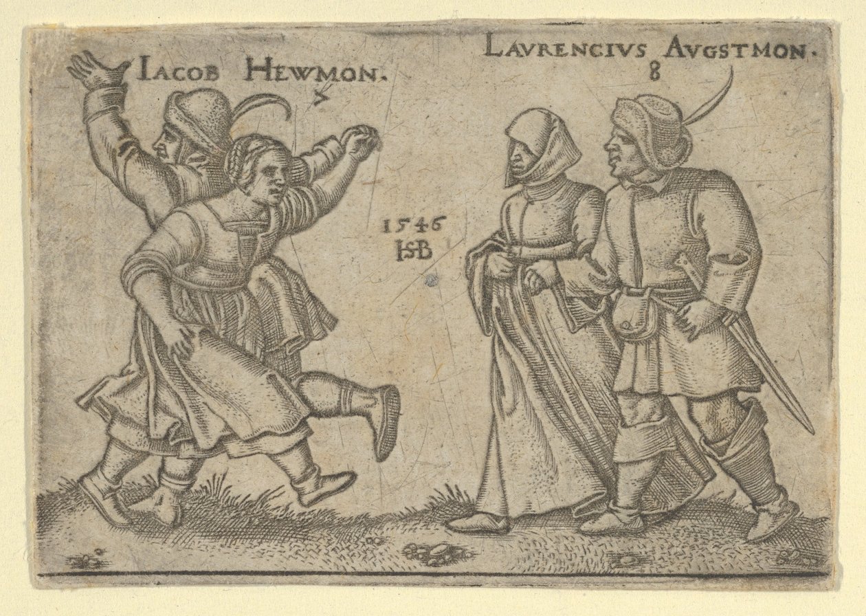 Kopio heinä- ja elokuusta, talonpoikien juhlasta tai 12 kuukaudesta, vuoden 1547 jälkeen. tekijältä Unbekannt