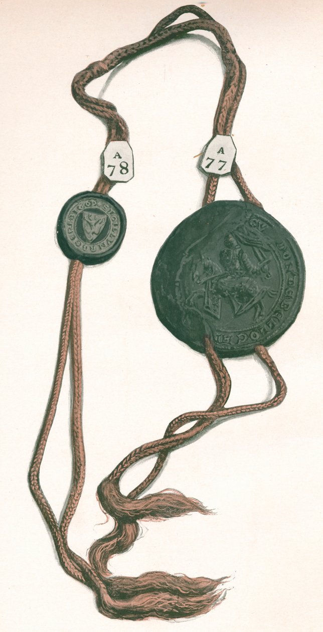 Cord III Roger Bigod, Earl of Norfolkin ja Guy de Beauchamp, Earl of Warwick, 1904 tekijältä Unbekannt