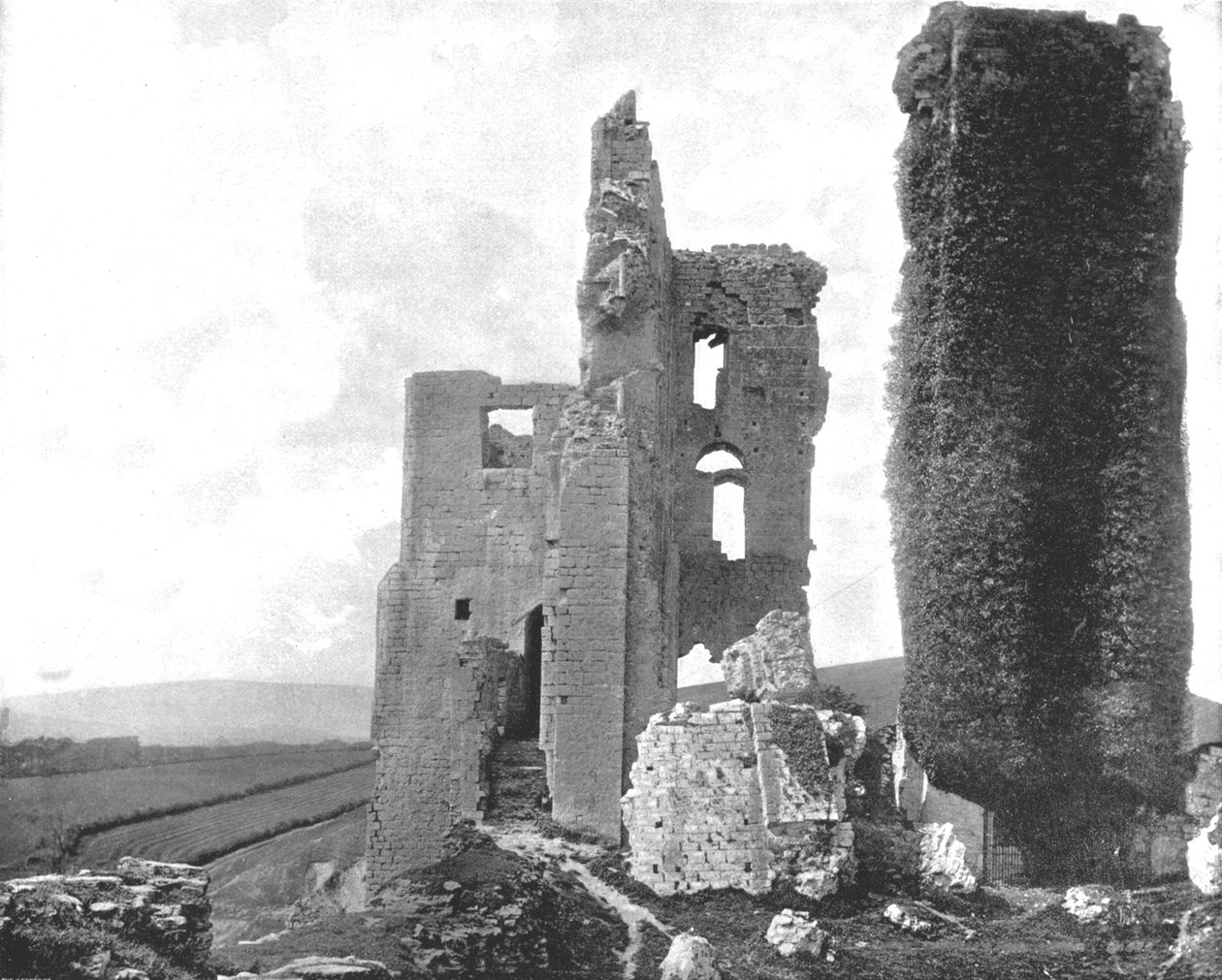 Corfen linna, Dorset, 1894. tekijältä Unbekannt