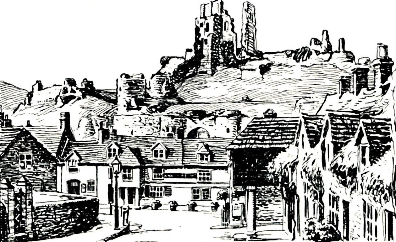 Corfe Village, 1929 tekijältä Unbekannt