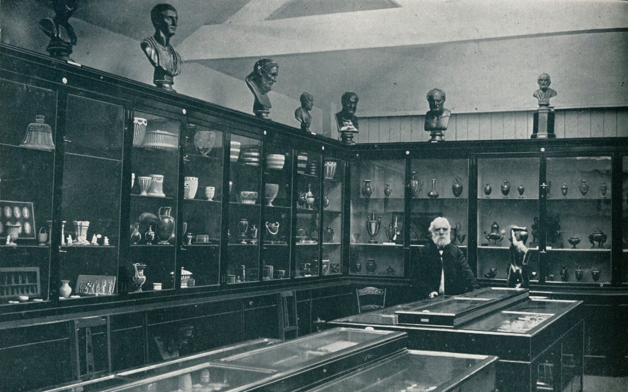 Kulmanäkymä Wedgwood-museosta vanhojen teosten yhteydessä Etruriassa, Staffordshiressa, 1908 tekijältä Unbekannt