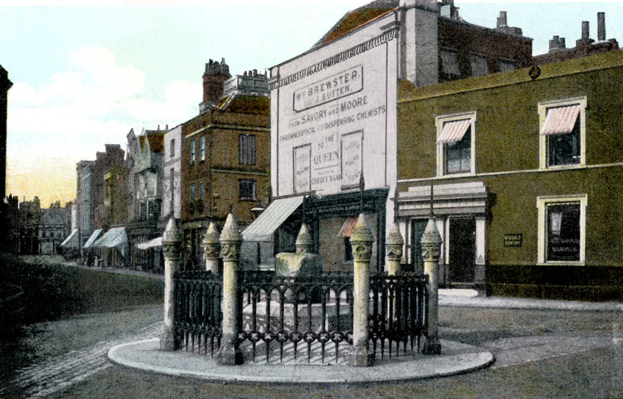Coronation Stone, Kingston upon Thames, Lontoo, 1900-luku tekijältä Unbekannt