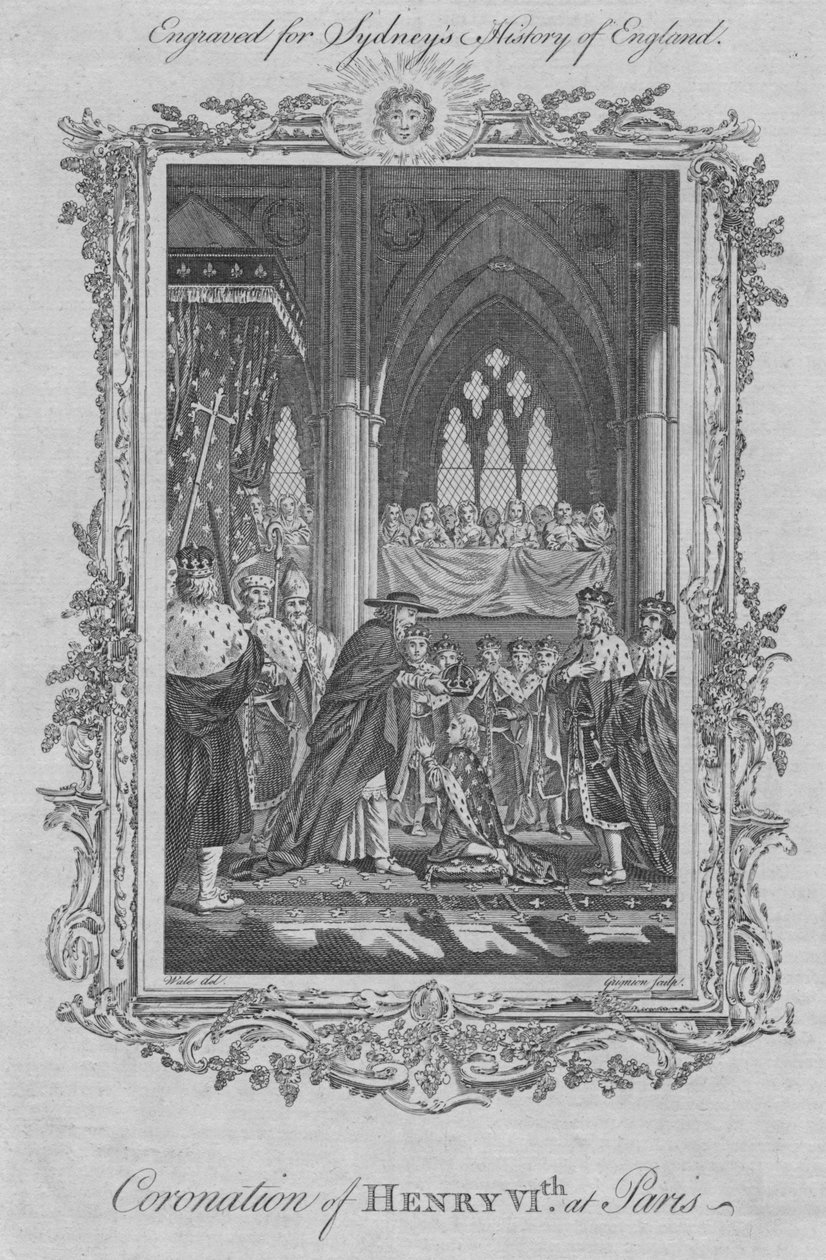 Henrik VI:n kruunaus Pariisissa, 1773. tekijältä Unbekannt